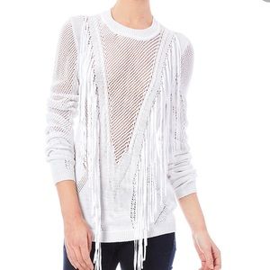Women’s Design Lab by Lord and Taylor Sweater with Fringe size Small